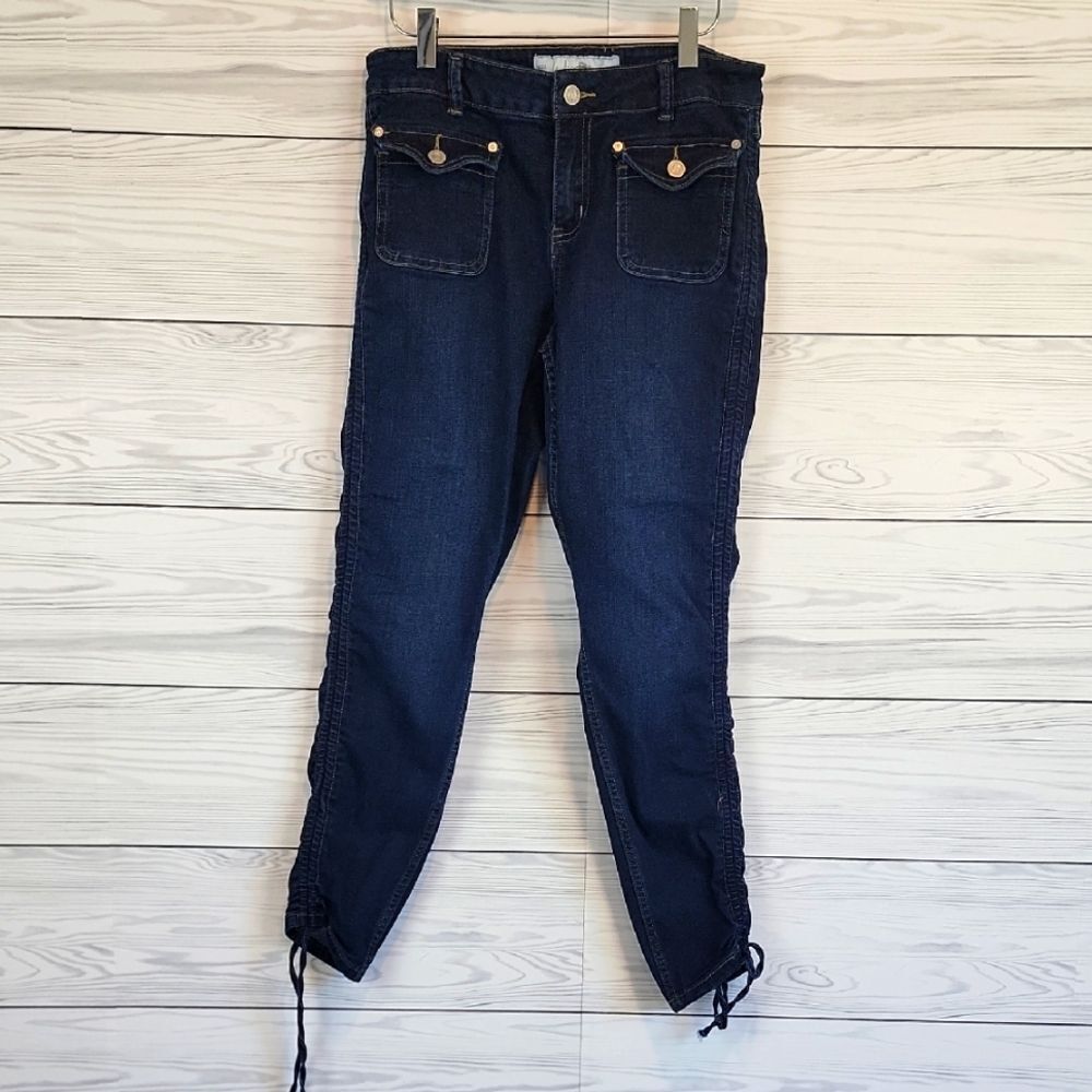 Indigo Rein Ankle Jeans Darkwash Blue Denim Womens Size 11